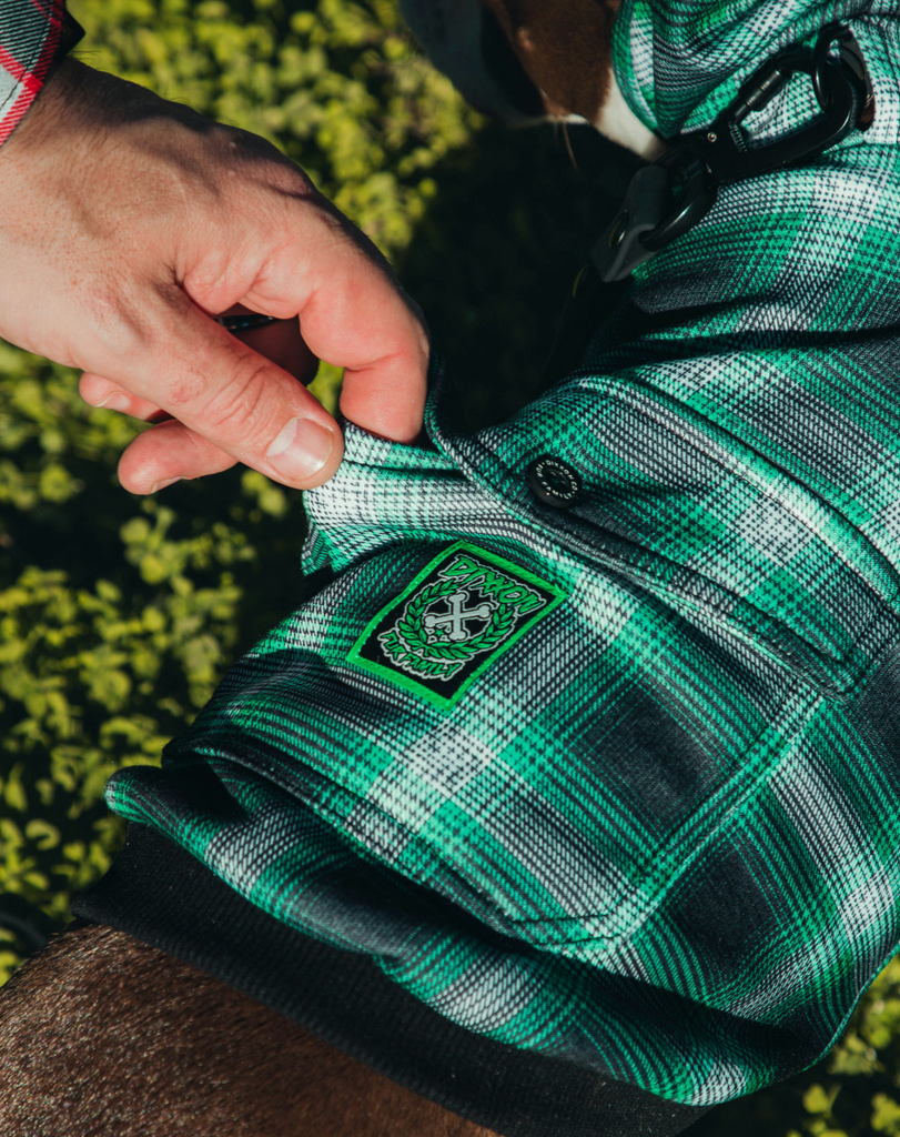 Roost Flannel Emerald XS - Camicia Di Flanella 100% Cotone, Taglia Relaxed - Foto 7