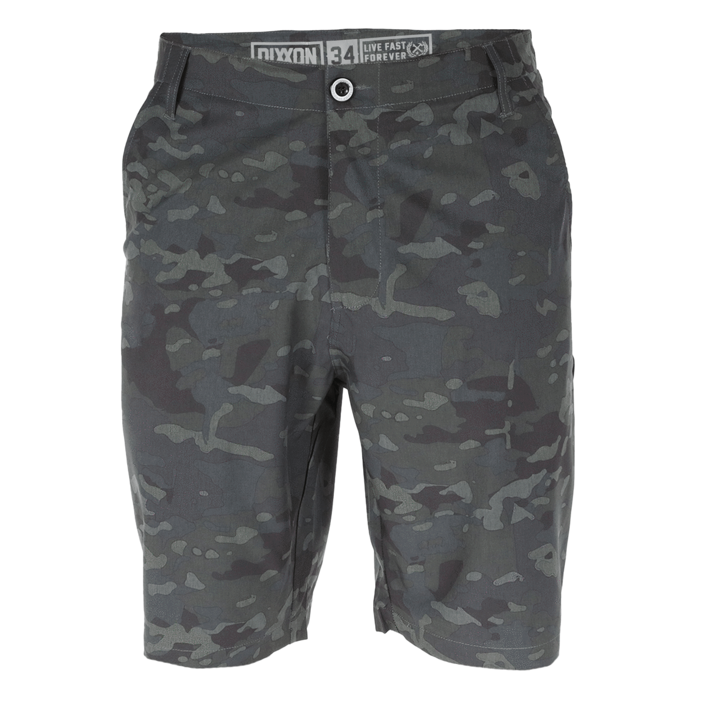 Mens black camo shorts top