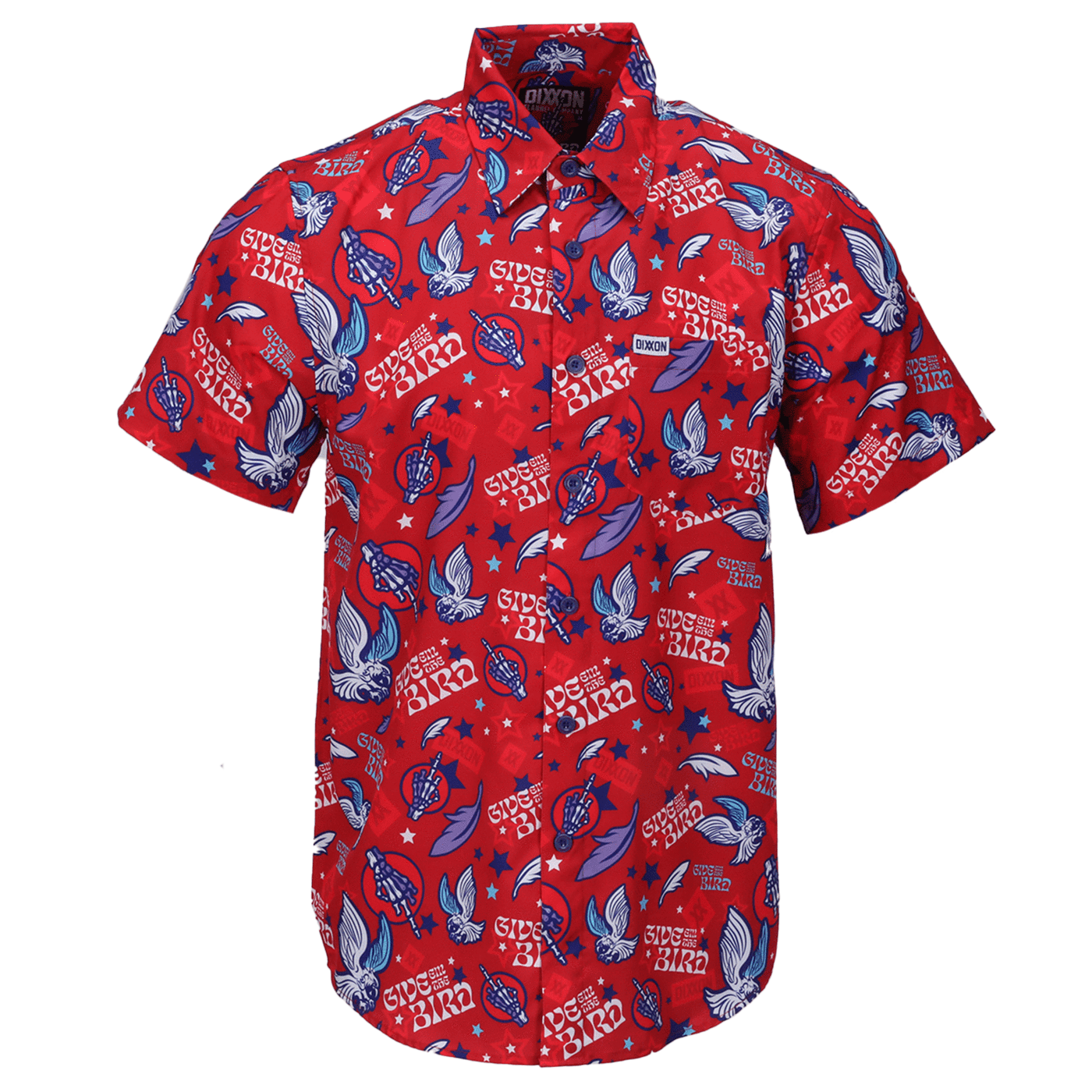 Bird shirt mens button up sales
