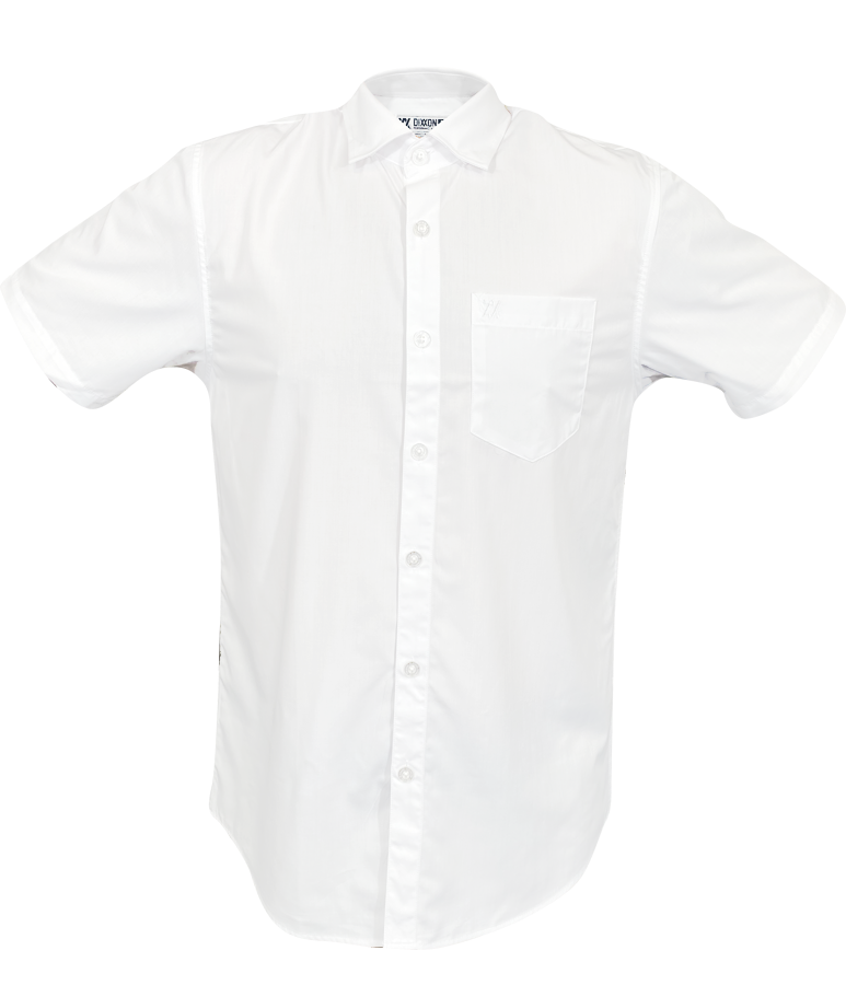 White Bamboo Dress Shirt- Short Sleeve – Dixxon Flannel Australia